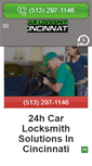 Mobile Screenshot of carkeylocksmith-cincinnati.com